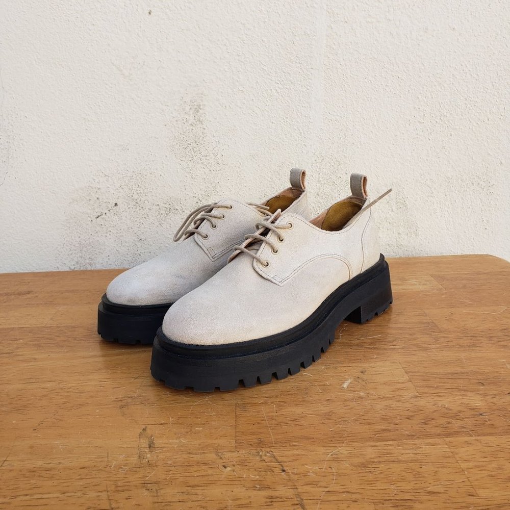 & Other Stories Chunky Suede Derby Shoes - Picture 3 of 12